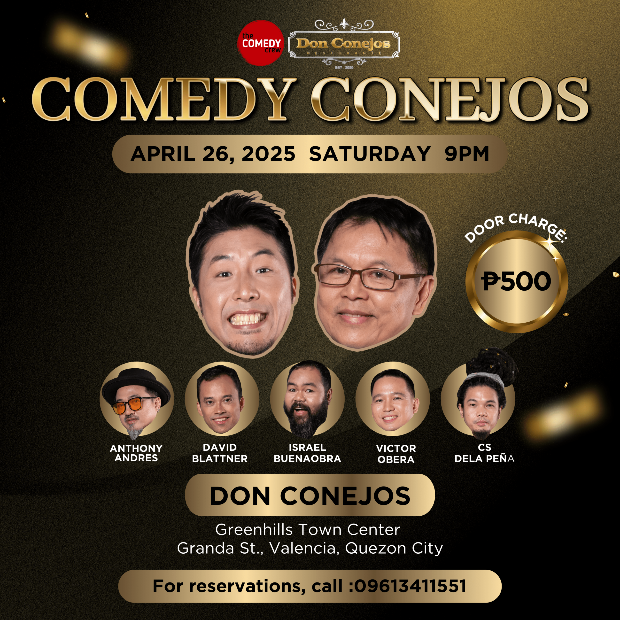 standup comedy don conejos april