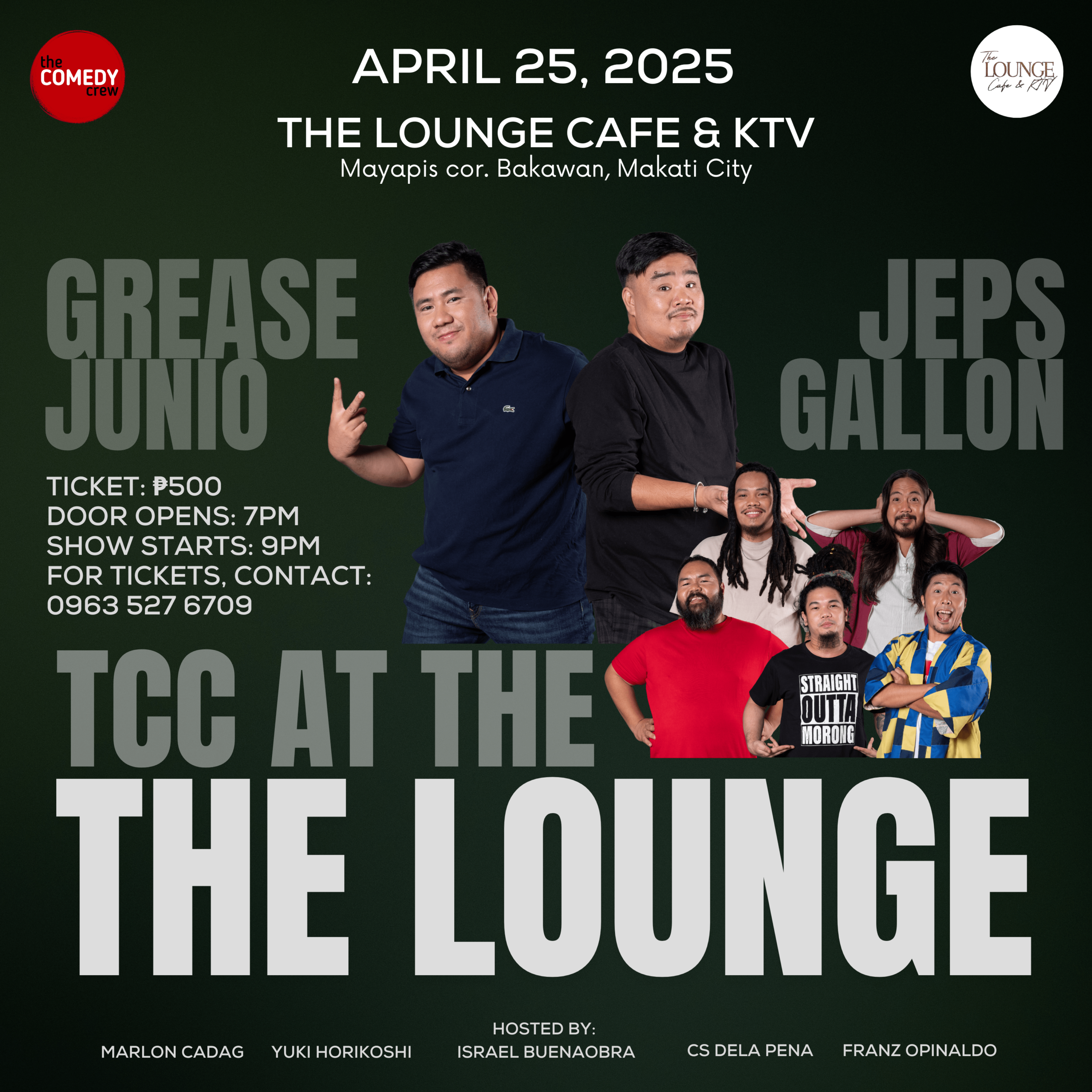 standup comedy the lounge april