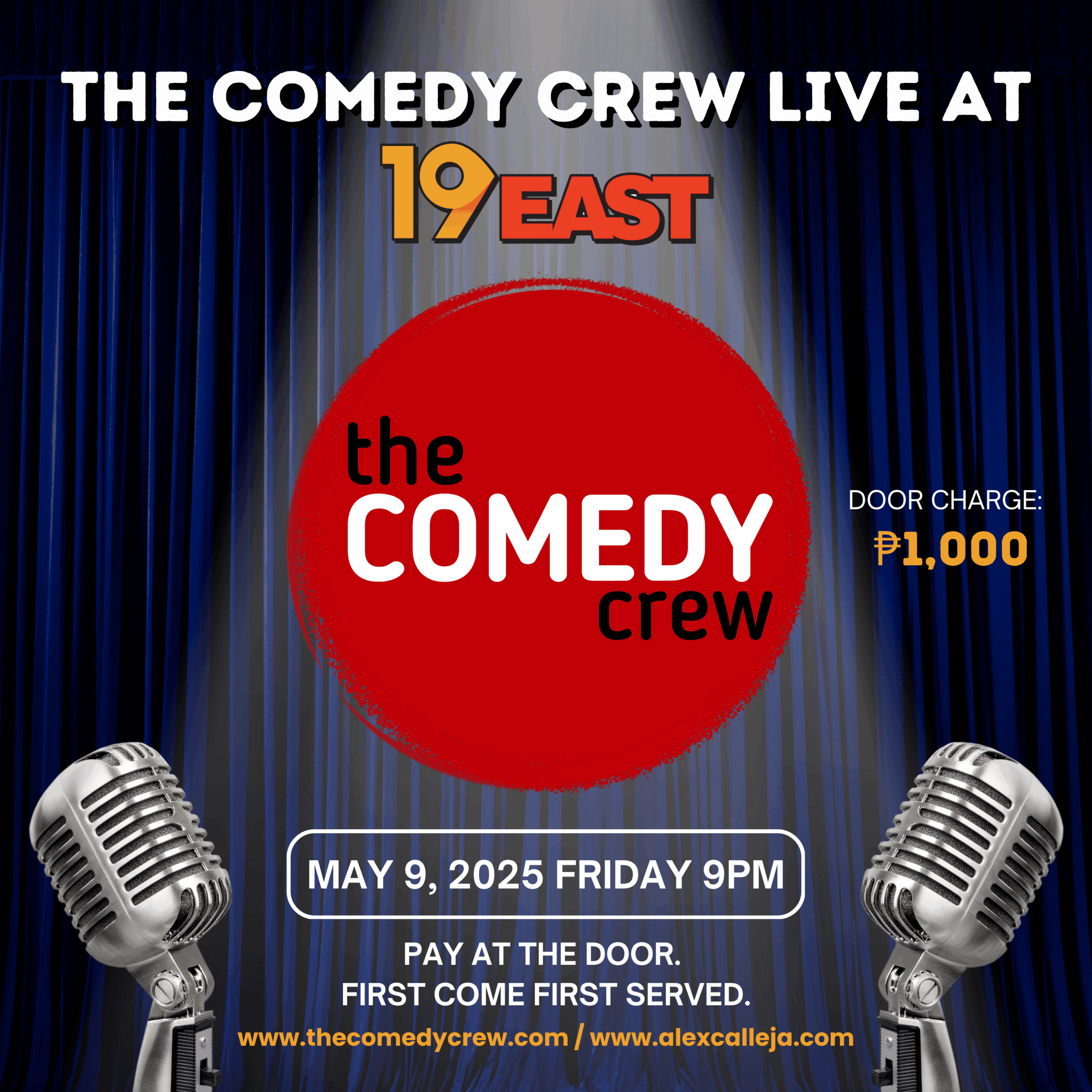 standup comedy show 19east May