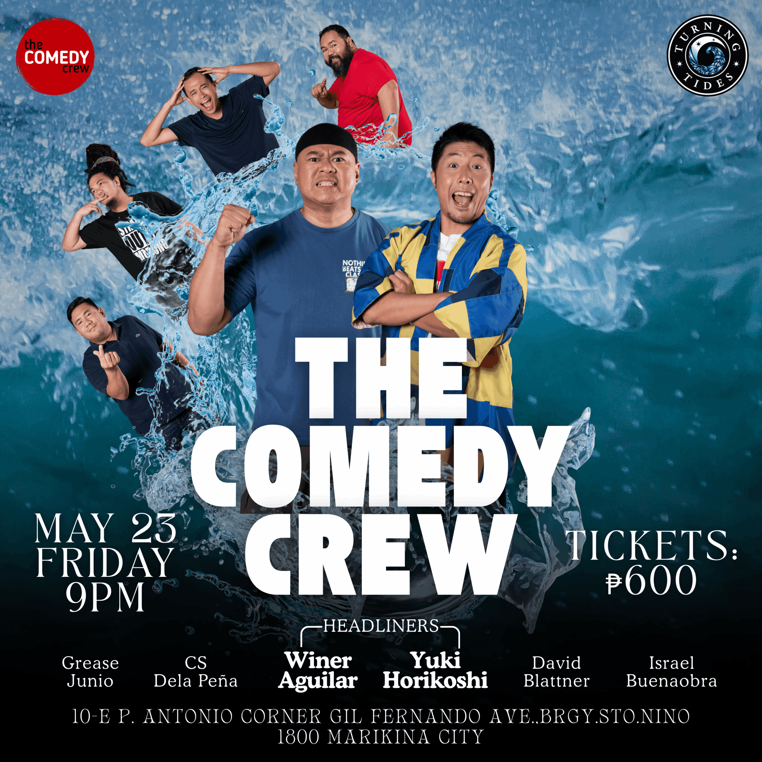 Standup comedy show turning tides