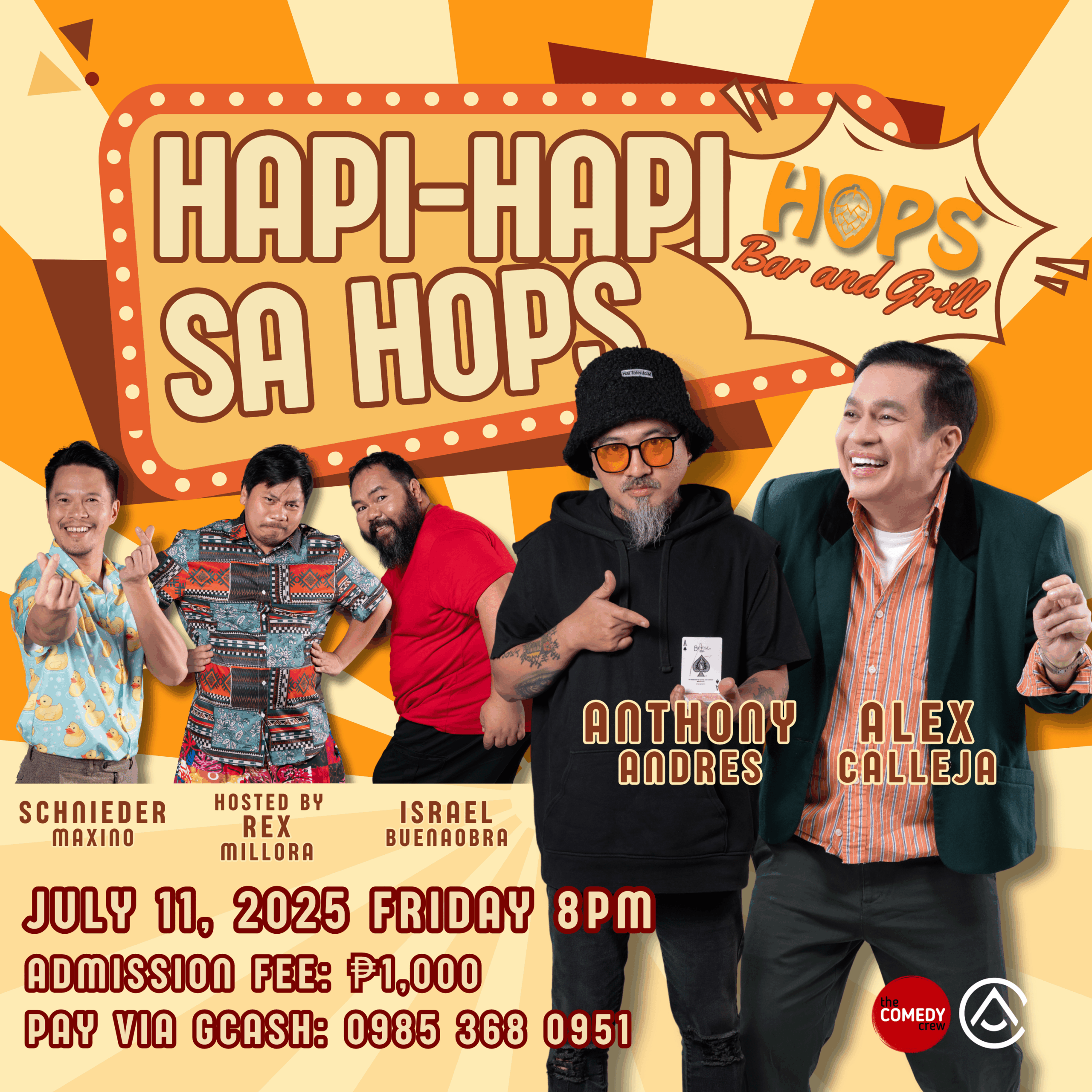 standup comedy show in cavite this July