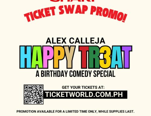 SHARP TICKET SWAP PROMO is back for Alex Calleja’s Happy Tr3at Birthday Comedy Special