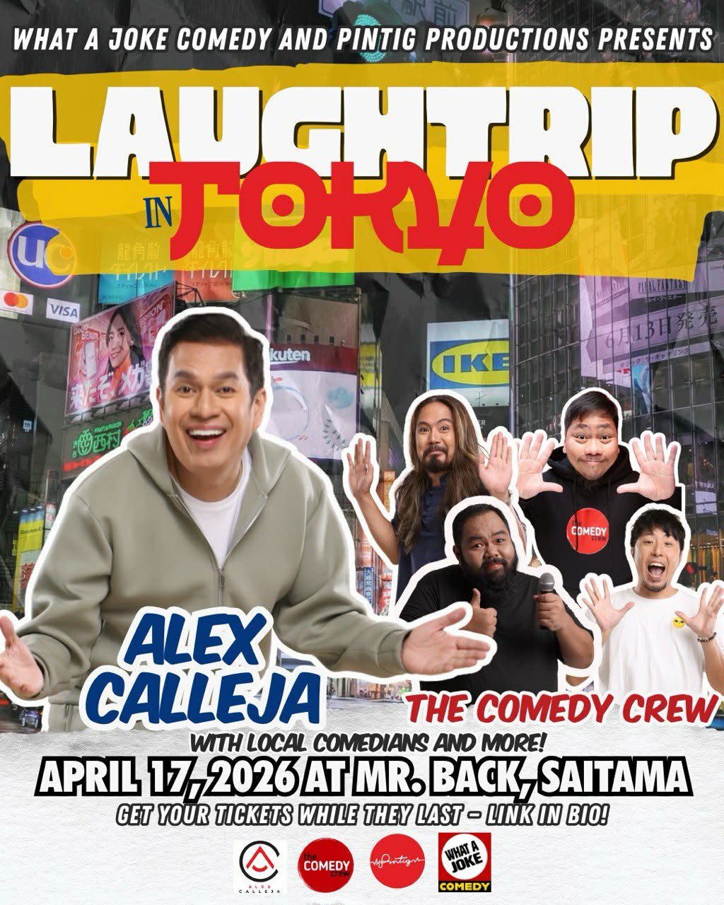 the comedy cew standup comedy show japan