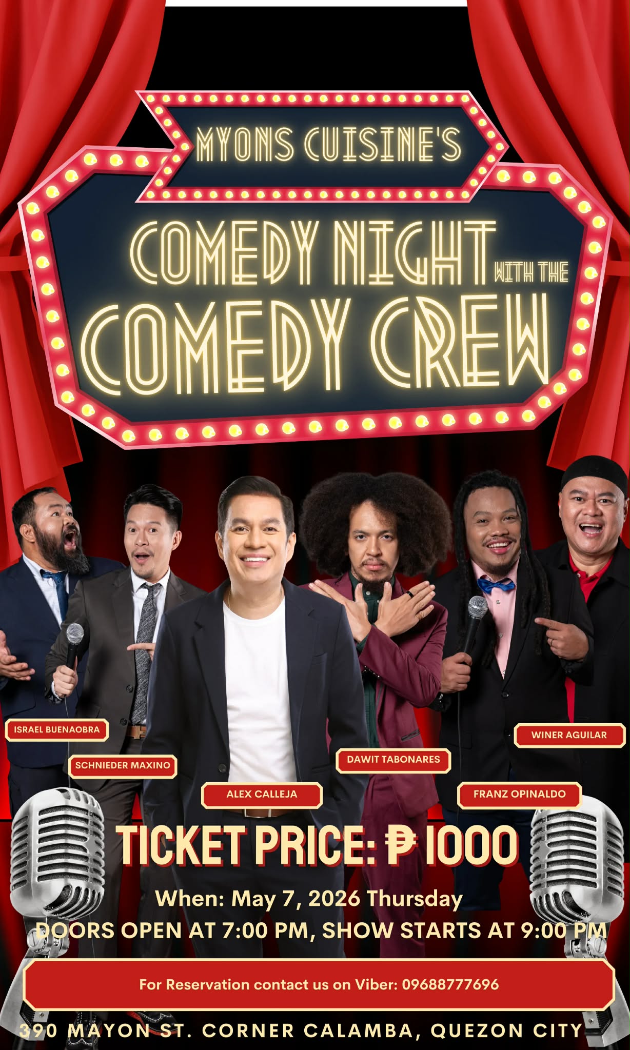 alex calleja standup comedy night myons