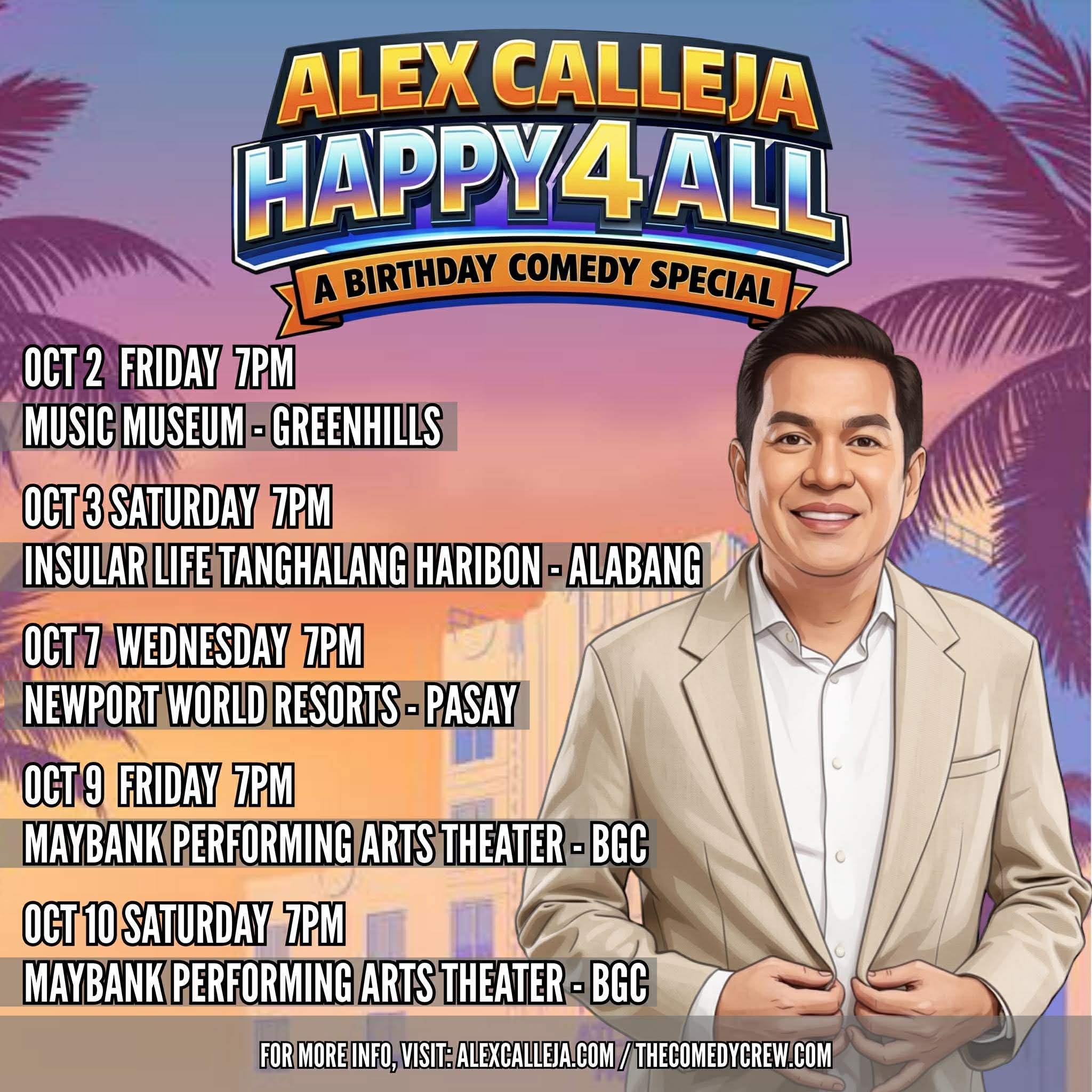 alex calleja happy4all bday show