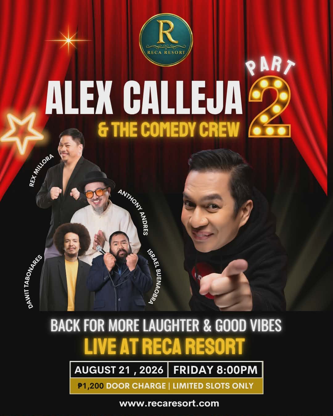 comedy show reca resort