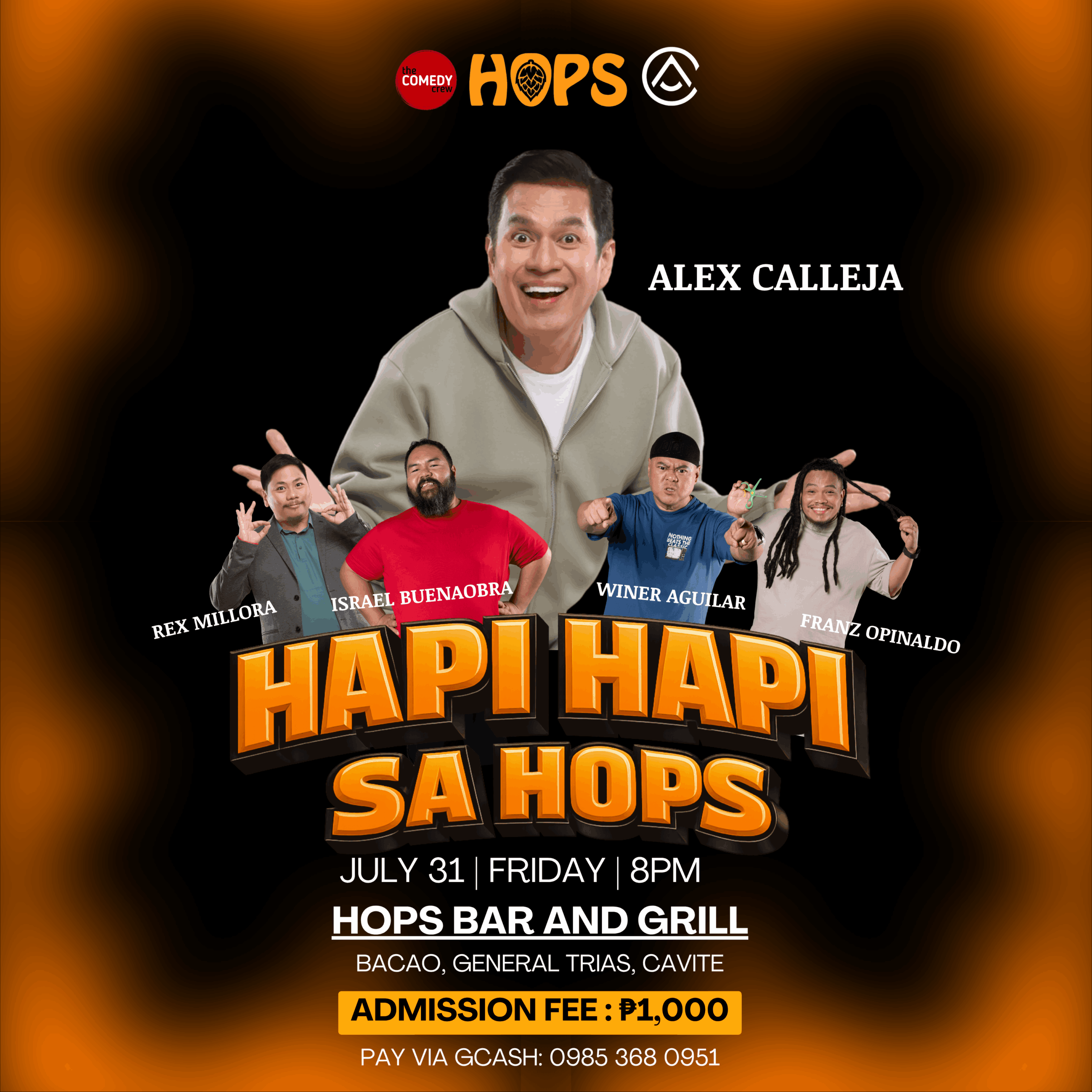 hops july standup comedy show