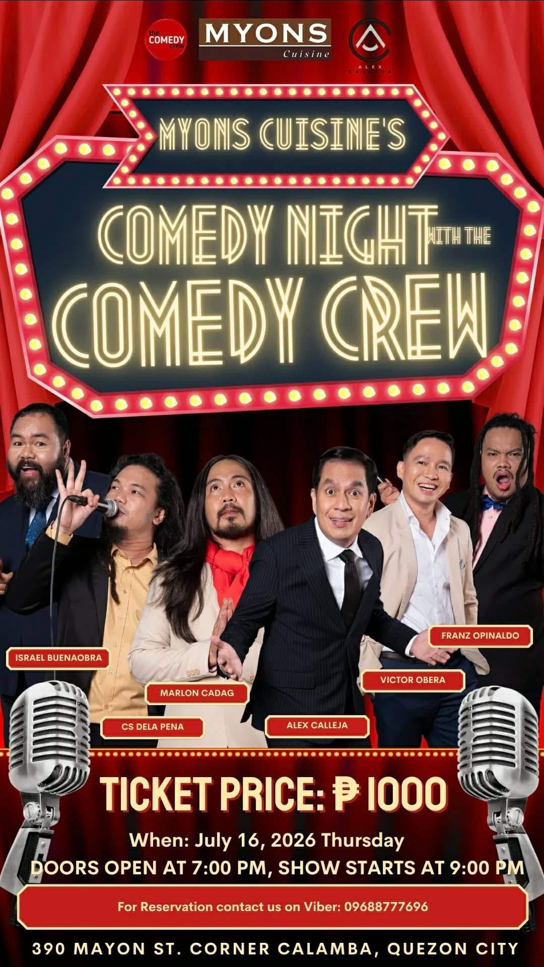 myons july standup comedy show