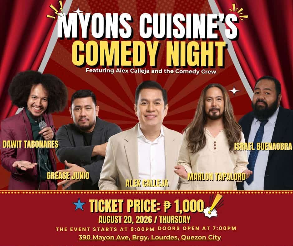 Myons CUisine Comedy Night August